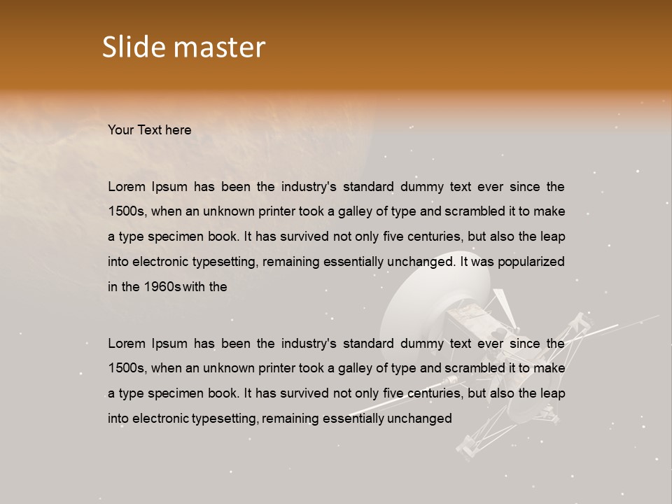 Messenger Space Nasa PowerPoint Template