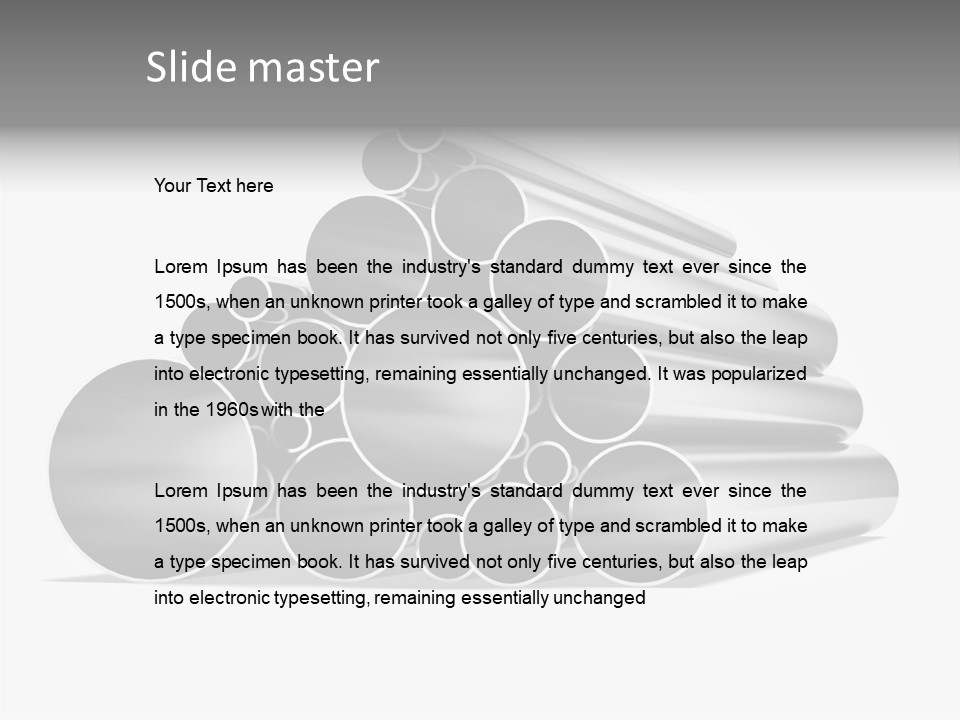 Iron Pattern Render PowerPoint Template
