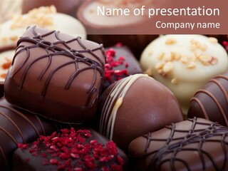 Gourmet Milk Chocolate Christmas PowerPoint Template