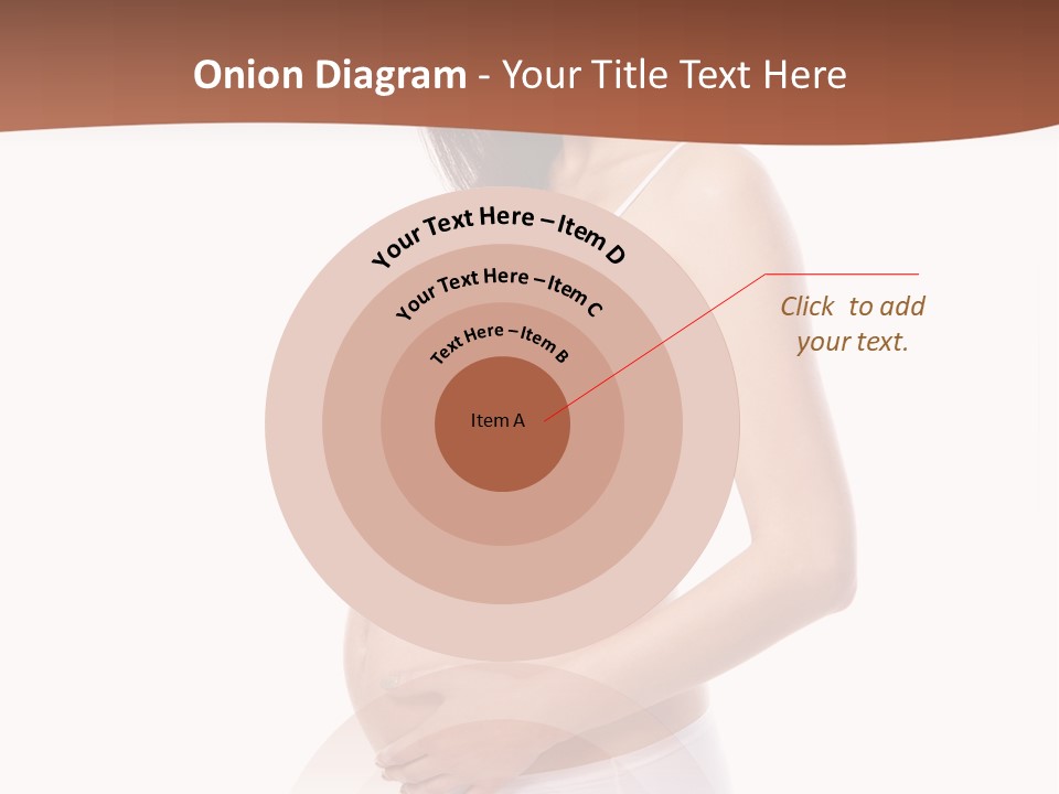 A Pregnant Woman In A White Top And Shorts PowerPoint Template