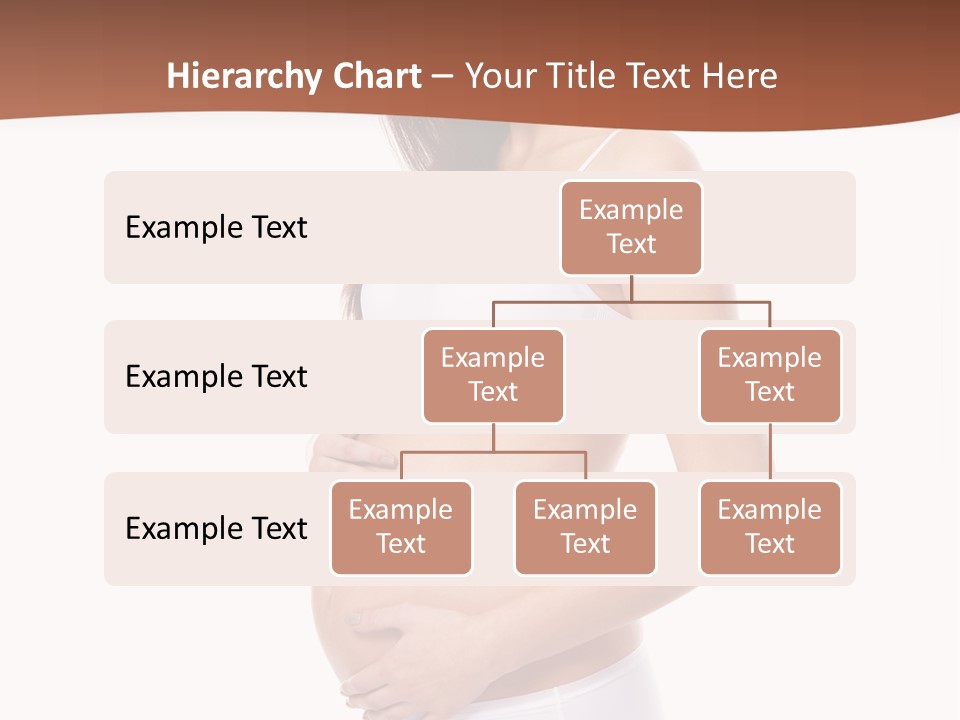 A Pregnant Woman In A White Top And Shorts PowerPoint Template