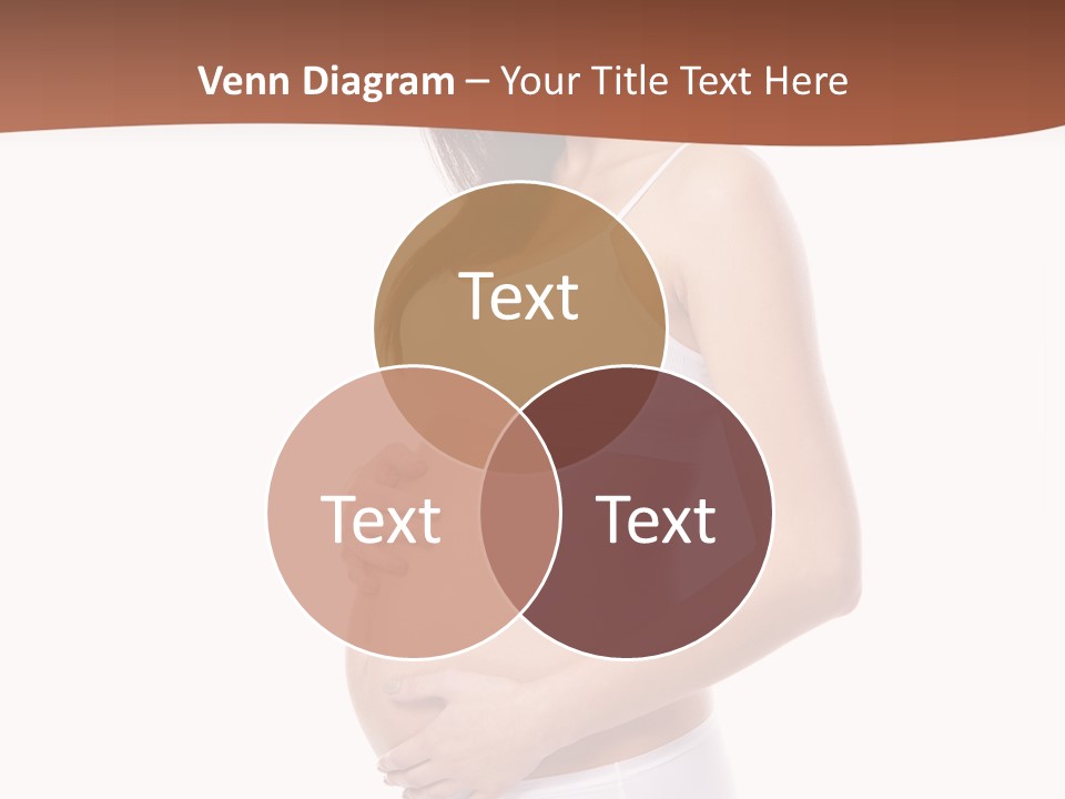 A Pregnant Woman In A White Top And Shorts PowerPoint Template