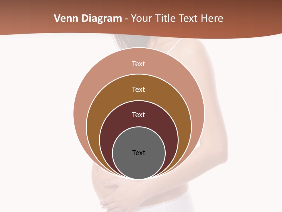 A Pregnant Woman In A White Top And Shorts PowerPoint Template
