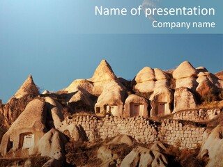 Scene Old Erosion PowerPoint Template