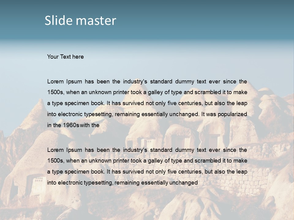 Scene Old Erosion PowerPoint Template