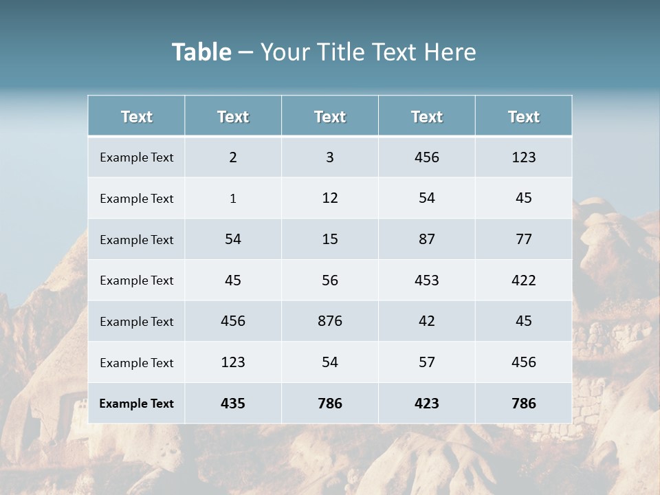 Scene Old Erosion PowerPoint Template