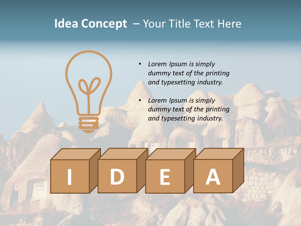 Scene Old Erosion PowerPoint Template