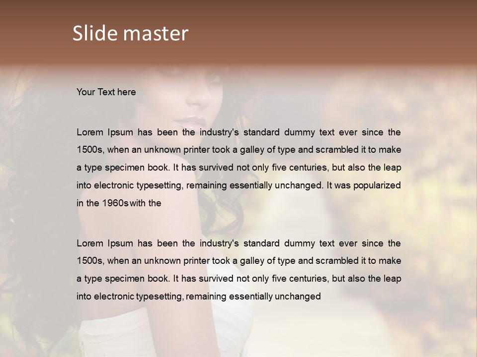 One Hair Ginger PowerPoint Template