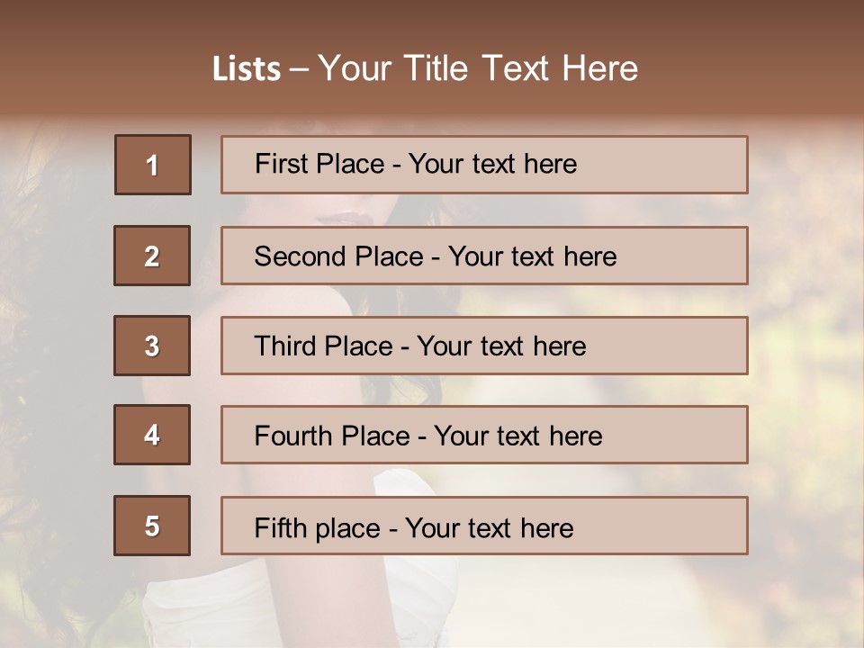 One Hair Ginger PowerPoint Template