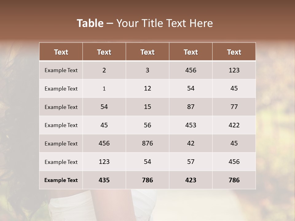 One Hair Ginger PowerPoint Template