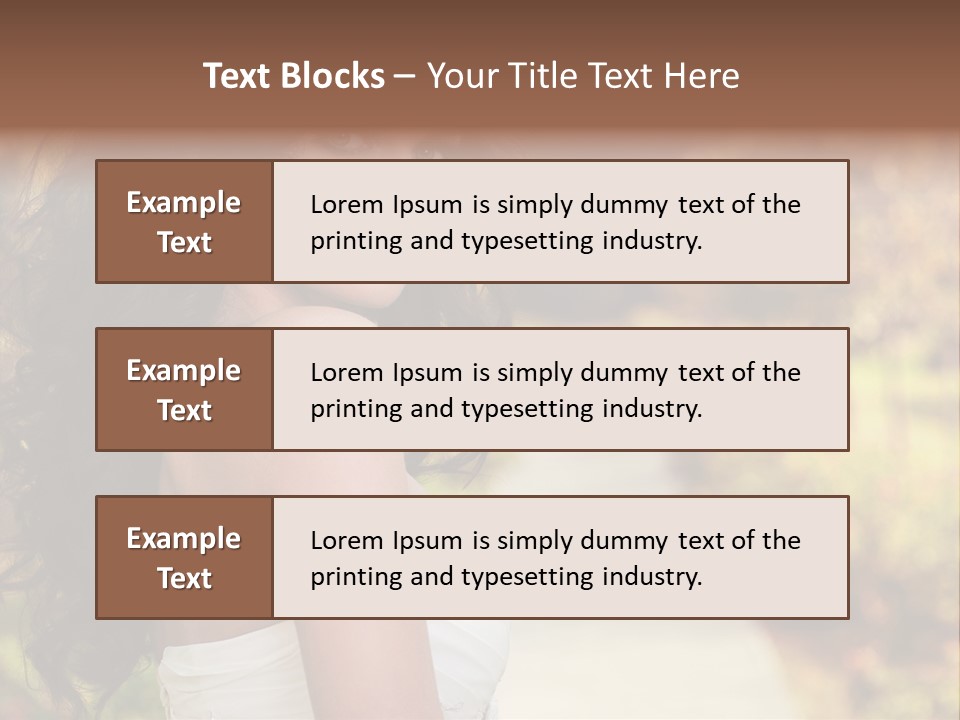 One Hair Ginger PowerPoint Template
