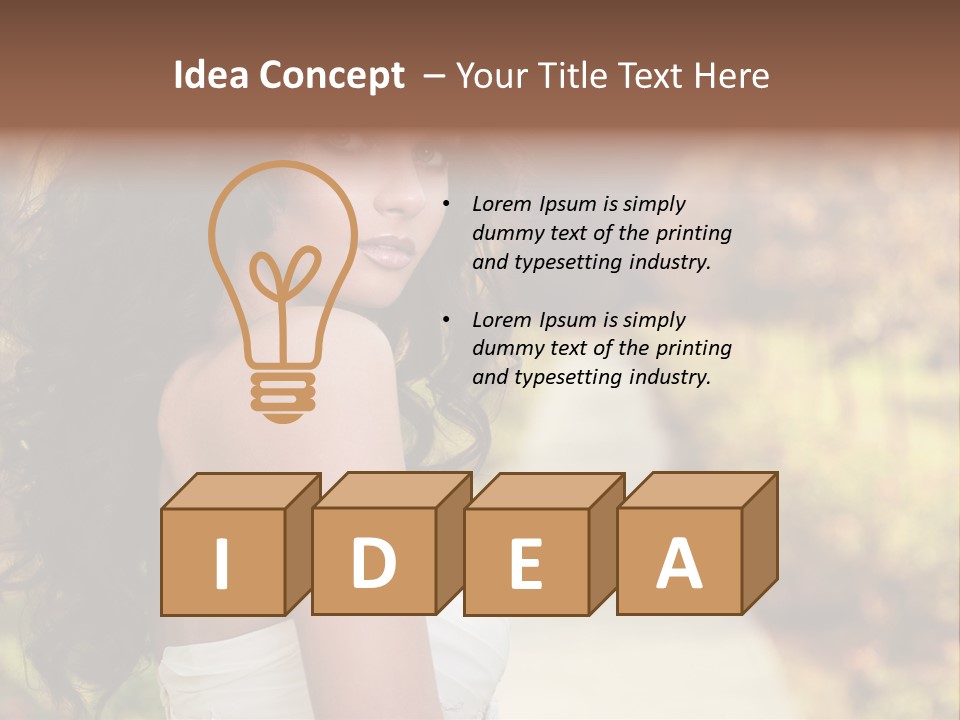 One Hair Ginger PowerPoint Template