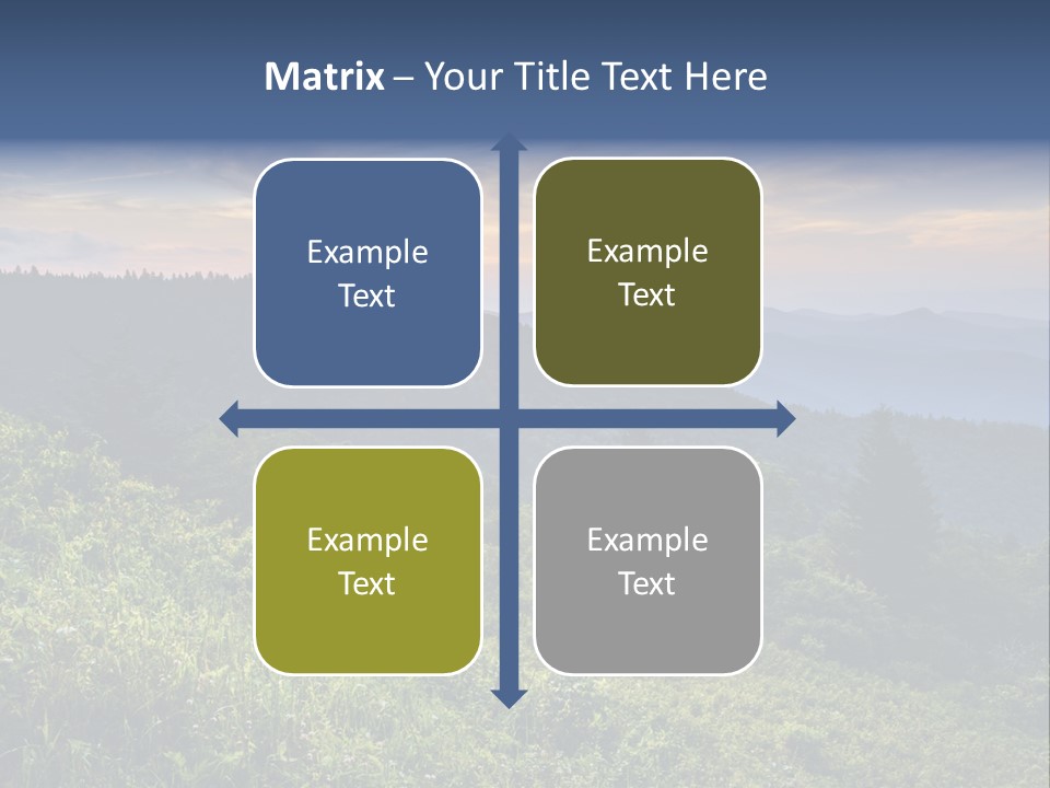 Sunrise Appalachia Scenic PowerPoint Template