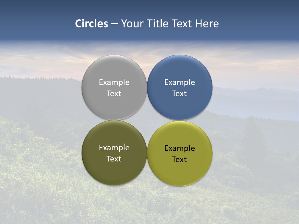 Sunrise Appalachia Scenic PowerPoint Template