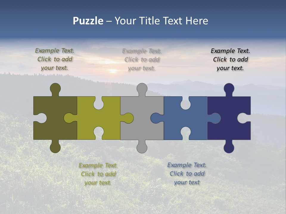 Sunrise Appalachia Scenic PowerPoint Template