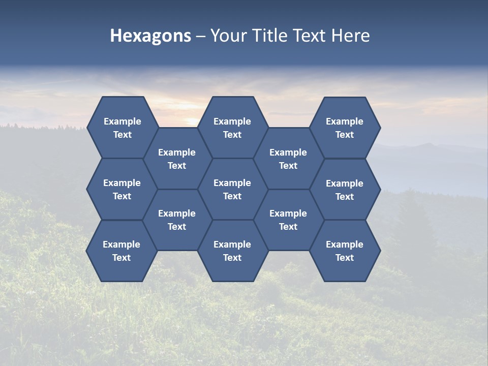 Sunrise Appalachia Scenic PowerPoint Template