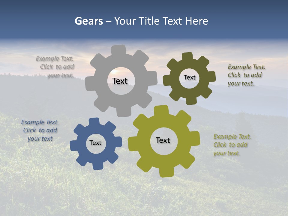 Sunrise Appalachia Scenic PowerPoint Template
