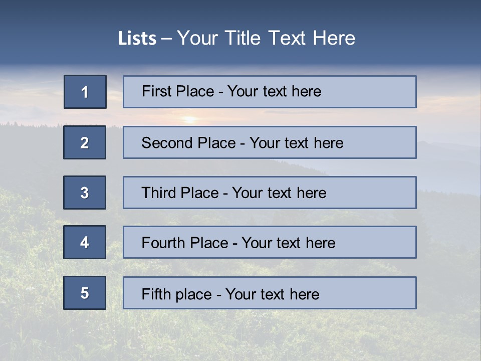 Sunrise Appalachia Scenic PowerPoint Template
