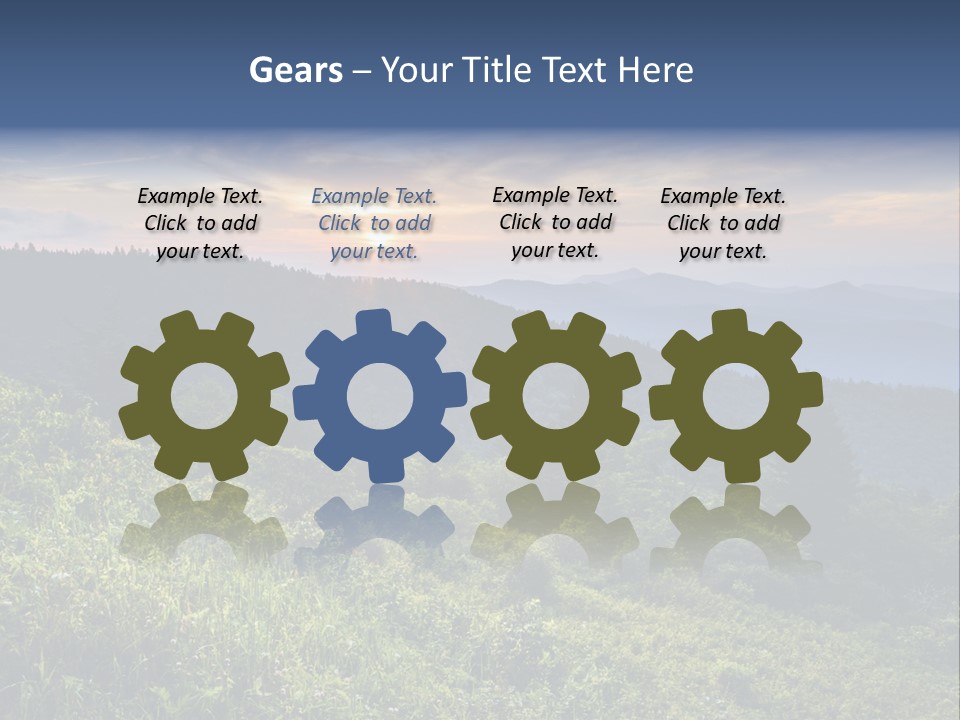 Sunrise Appalachia Scenic PowerPoint Template