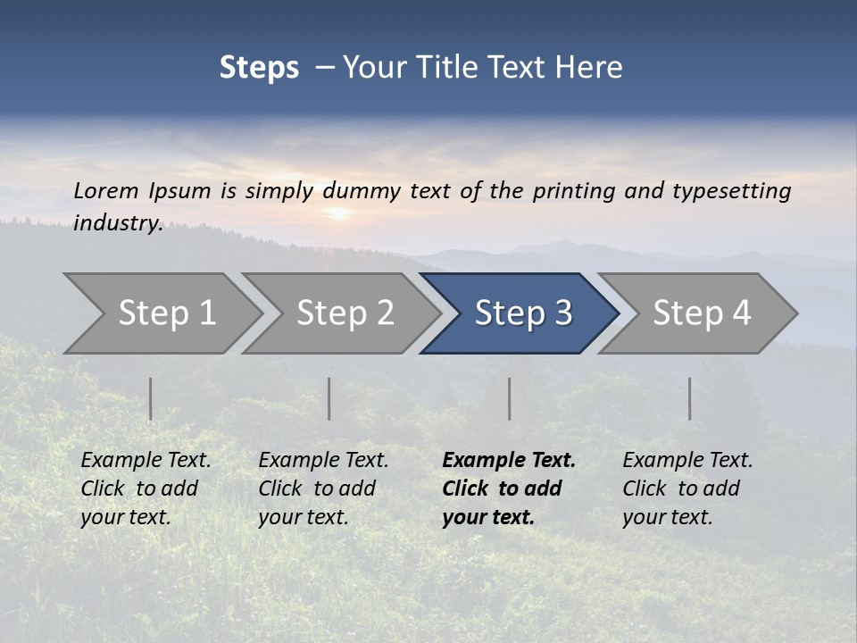 Sunrise Appalachia Scenic PowerPoint Template