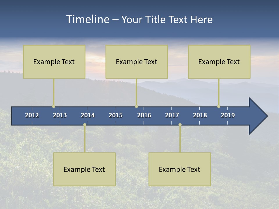Sunrise Appalachia Scenic PowerPoint Template