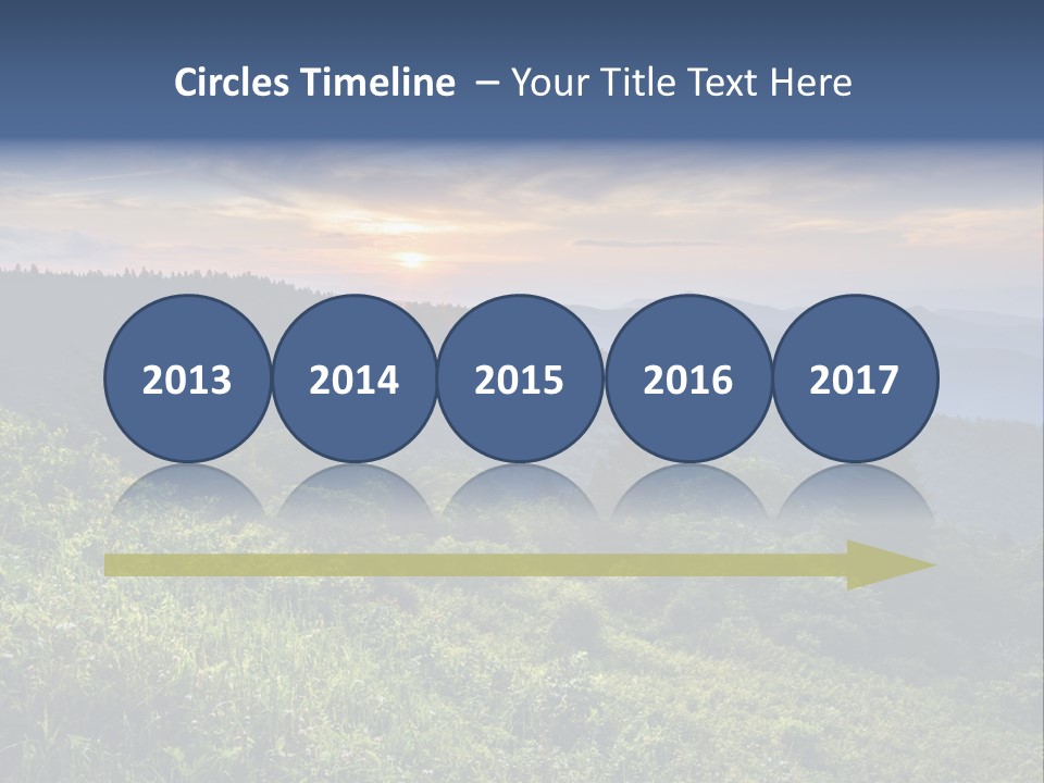 Sunrise Appalachia Scenic PowerPoint Template