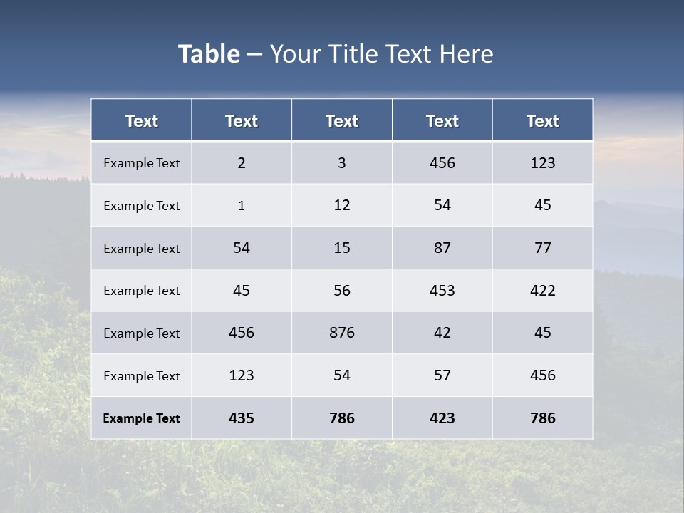 Sunrise Appalachia Scenic PowerPoint Template