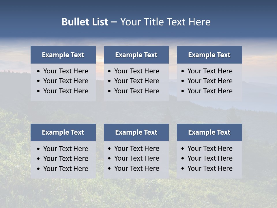 Sunrise Appalachia Scenic PowerPoint Template