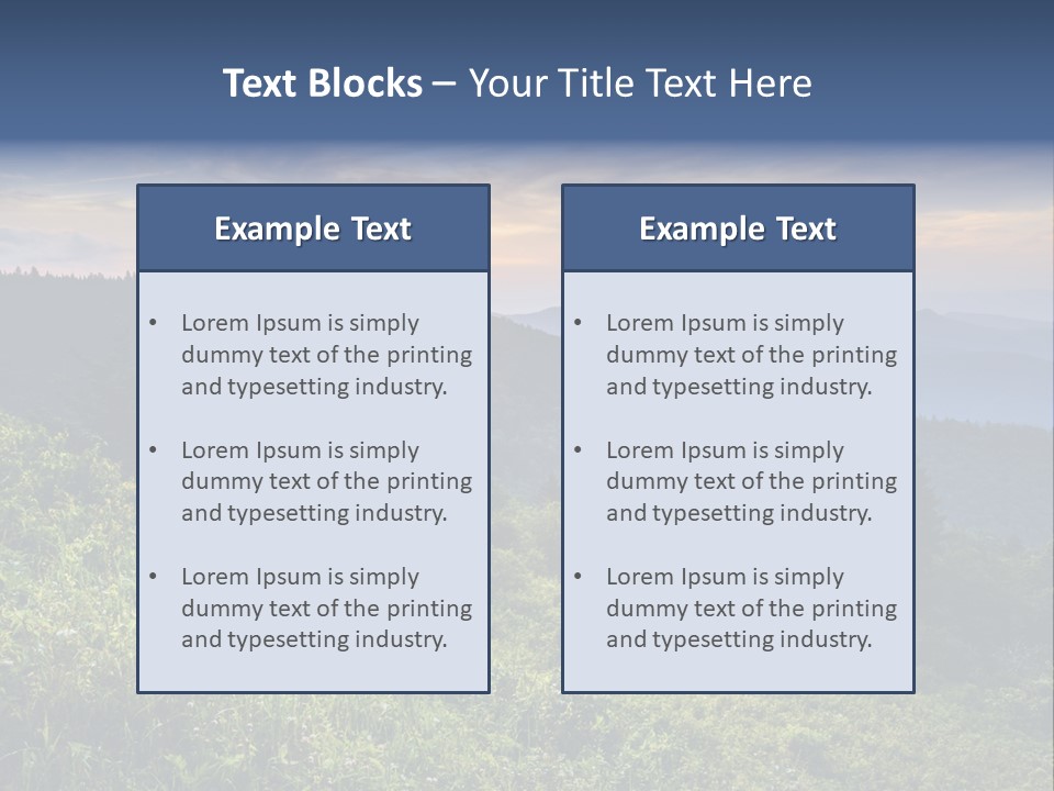 Sunrise Appalachia Scenic PowerPoint Template