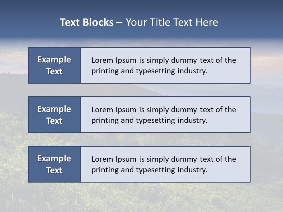 Sunrise Appalachia Scenic PowerPoint Template