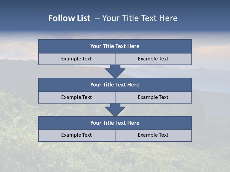 Sunrise Appalachia Scenic PowerPoint Template