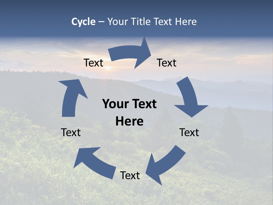 Sunrise Appalachia Scenic PowerPoint Template