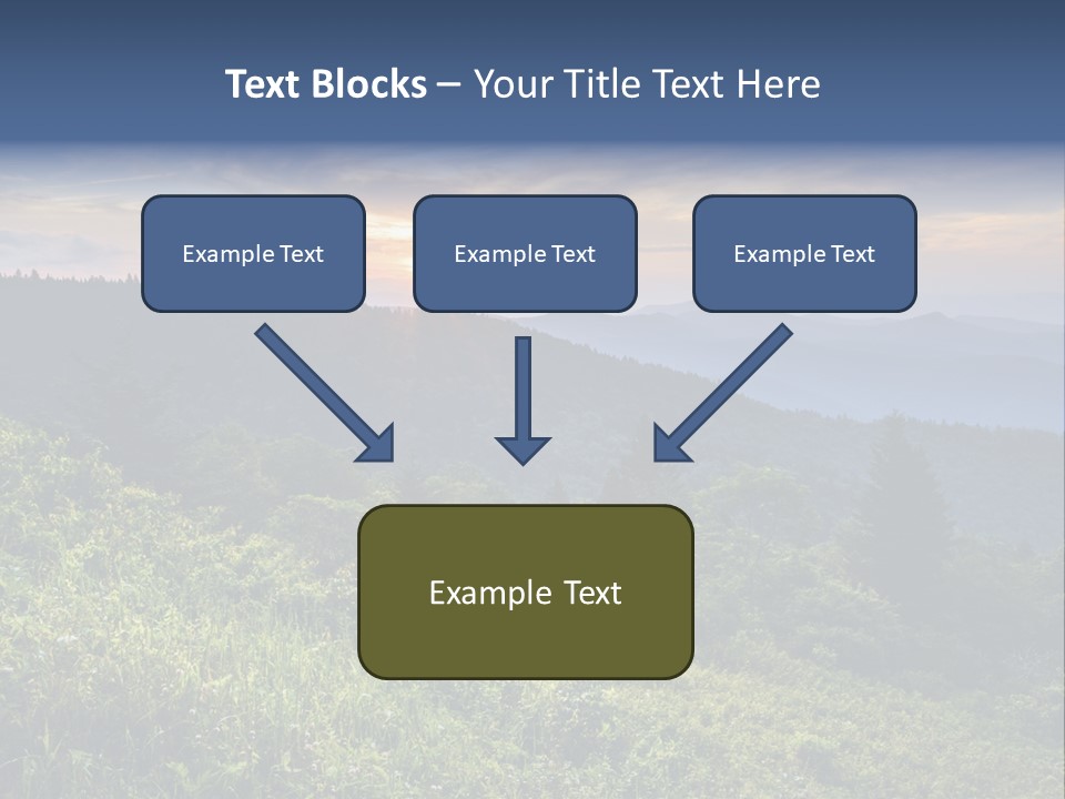 Sunrise Appalachia Scenic PowerPoint Template