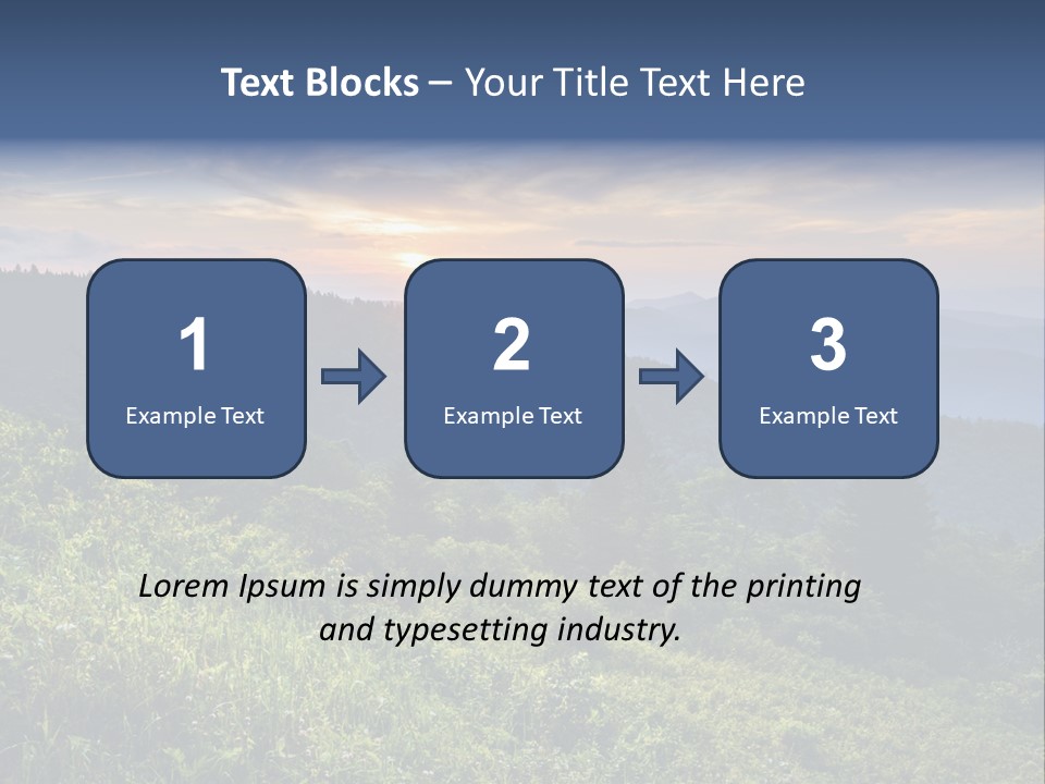 Sunrise Appalachia Scenic PowerPoint Template