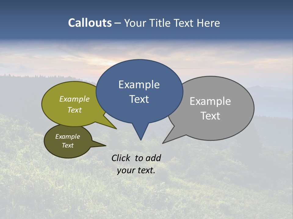 Sunrise Appalachia Scenic PowerPoint Template