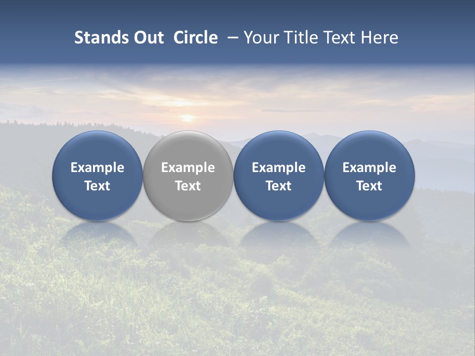 Sunrise Appalachia Scenic PowerPoint Template