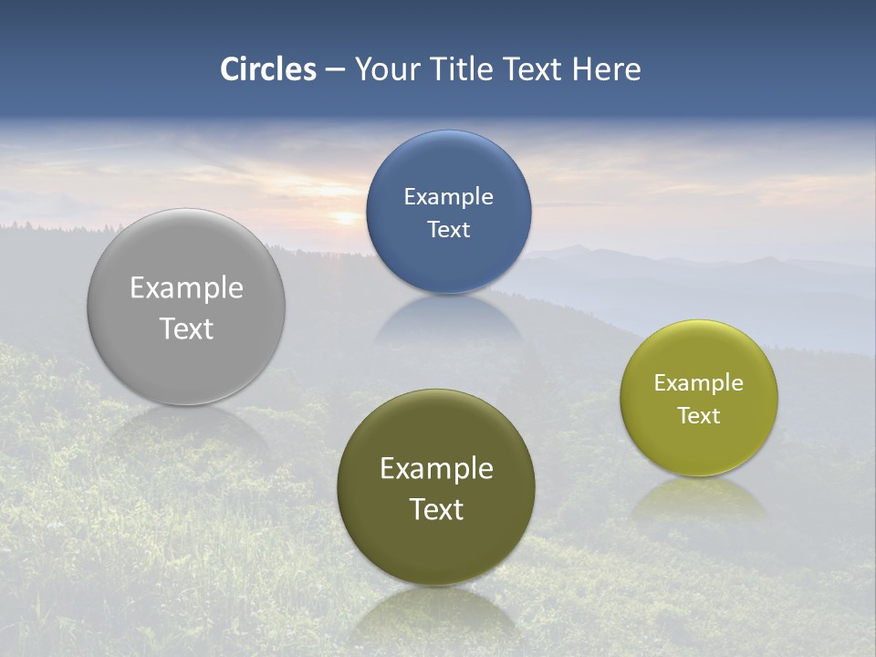 Sunrise Appalachia Scenic PowerPoint Template