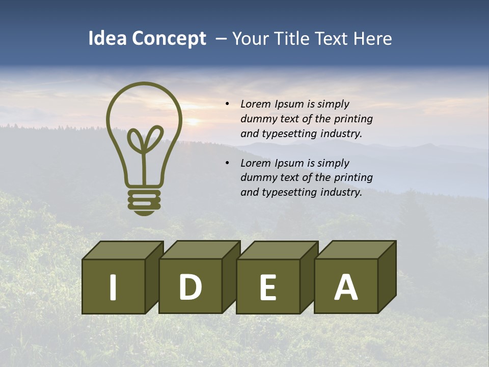 Sunrise Appalachia Scenic PowerPoint Template