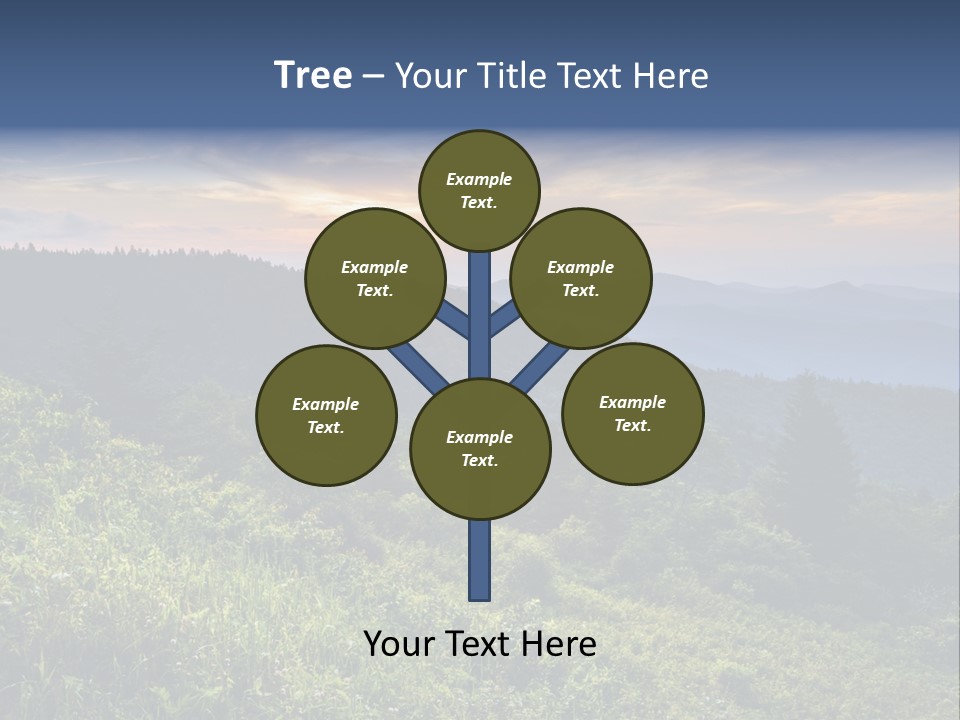 Sunrise Appalachia Scenic PowerPoint Template
