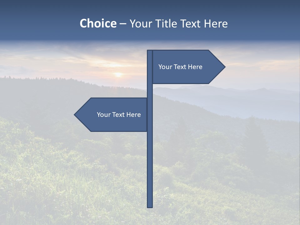 Sunrise Appalachia Scenic PowerPoint Template