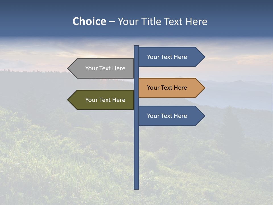 Sunrise Appalachia Scenic PowerPoint Template