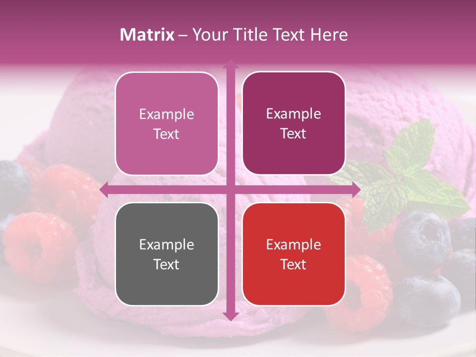 Gourmet Treat Forest Fruit PowerPoint Template
