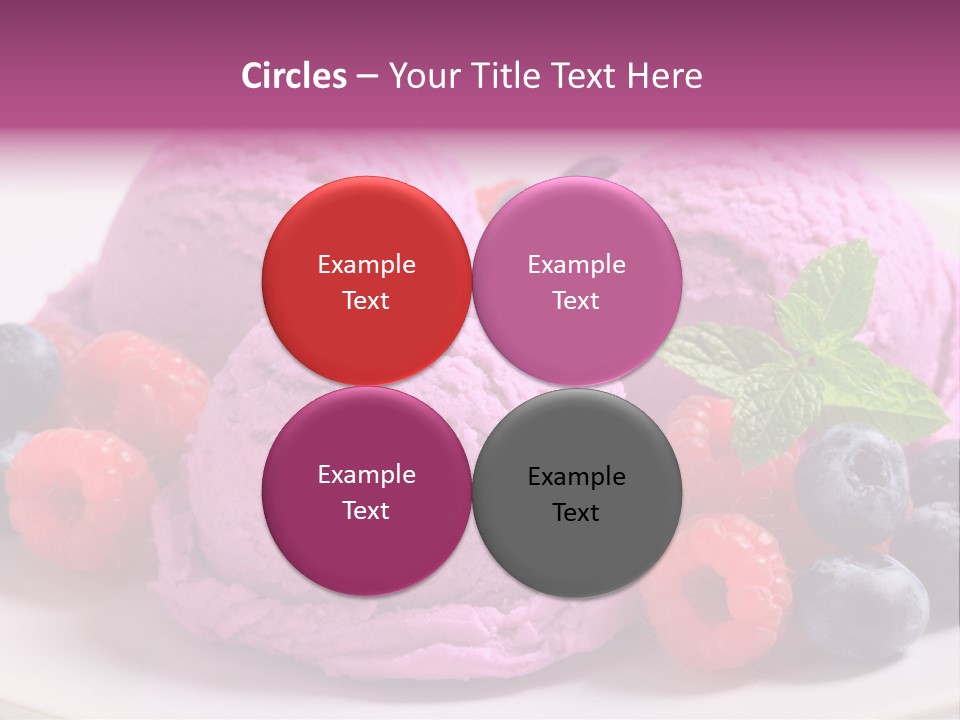 Gourmet Treat Forest Fruit PowerPoint Template