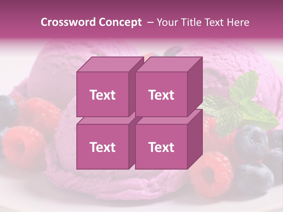 Gourmet Treat Forest Fruit PowerPoint Template