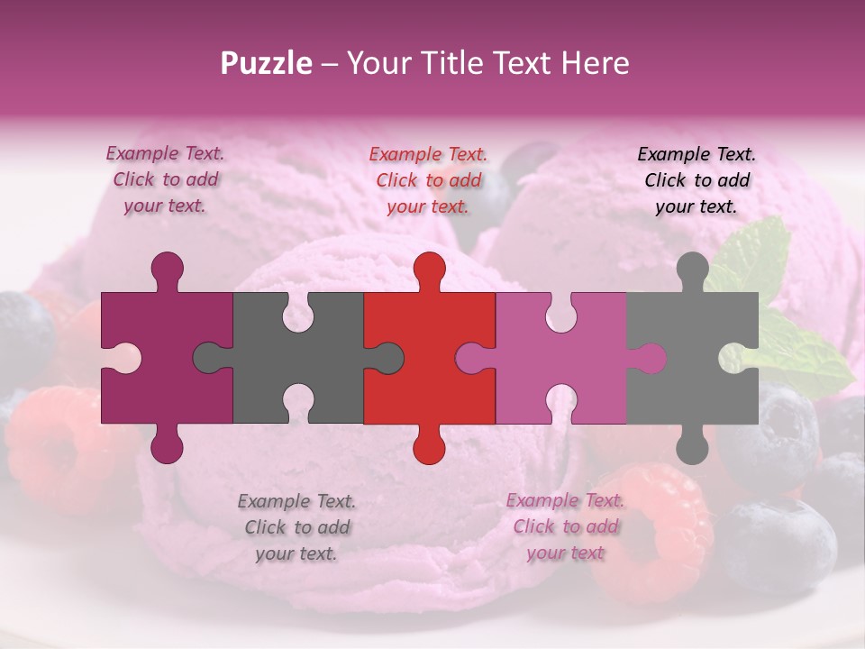 Gourmet Treat Forest Fruit PowerPoint Template