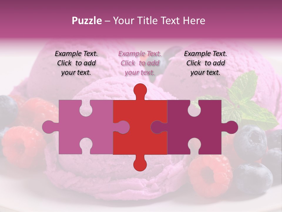 Gourmet Treat Forest Fruit PowerPoint Template