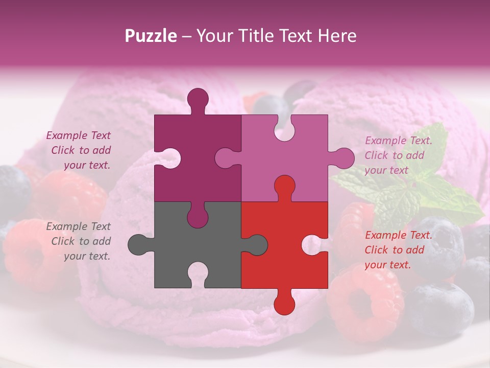 Gourmet Treat Forest Fruit PowerPoint Template