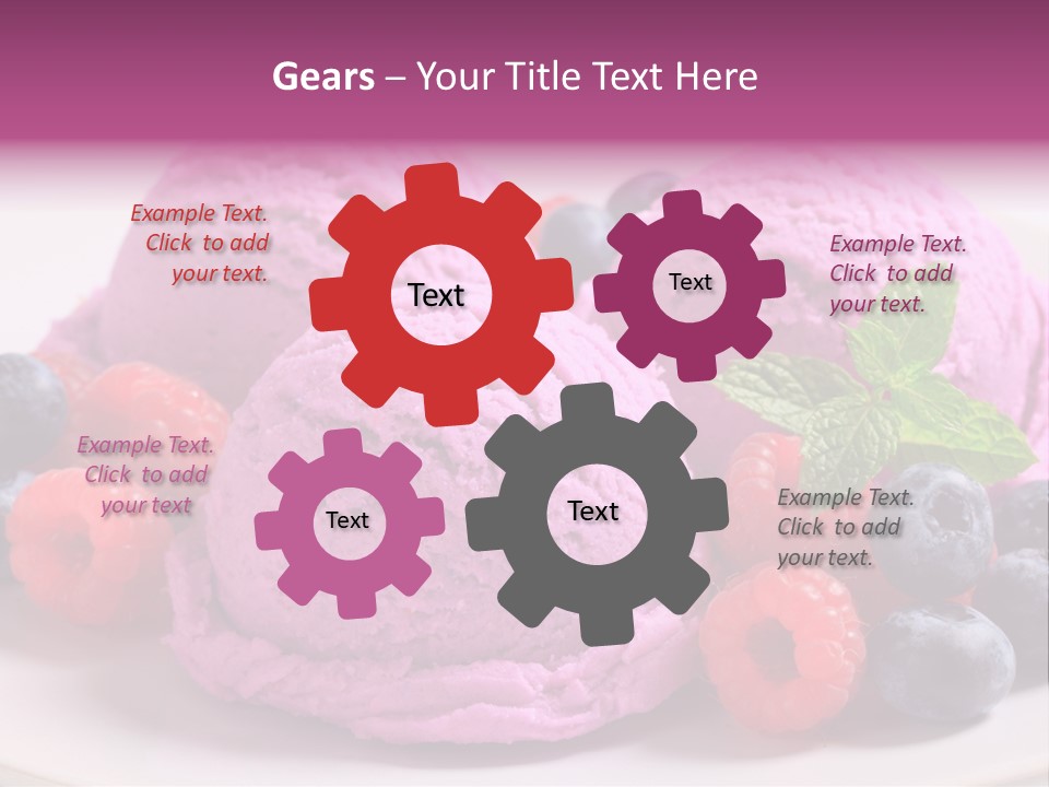 Gourmet Treat Forest Fruit PowerPoint Template