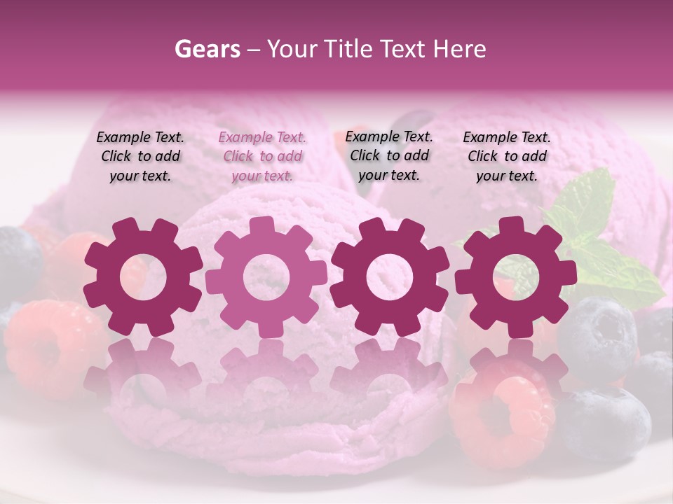 Gourmet Treat Forest Fruit PowerPoint Template