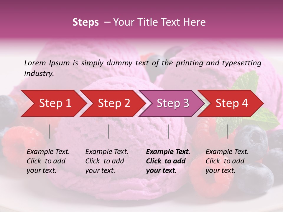 Gourmet Treat Forest Fruit PowerPoint Template